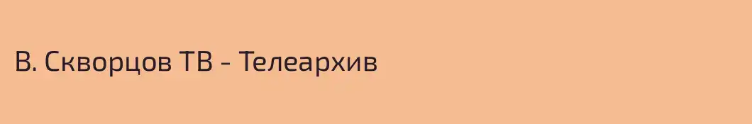 В. Скворцов ТВ - Телеархив